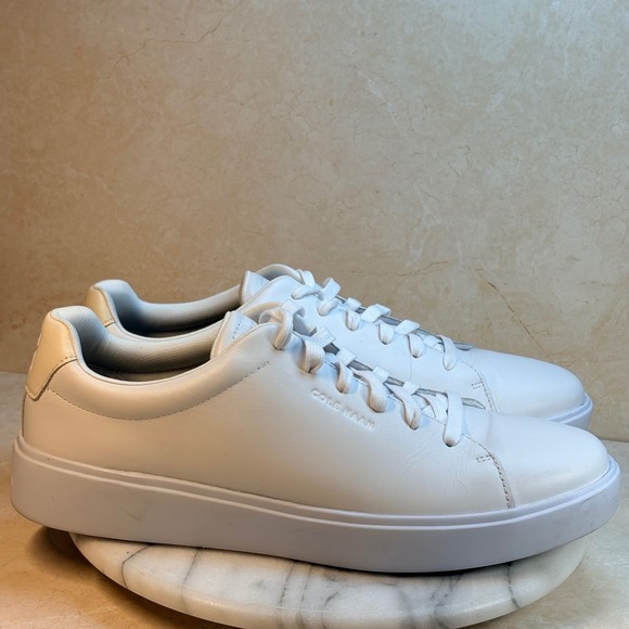 Cole Haan Grand 360 White Leather Sneakers‎ Men Size 12M Casual Comfort Shoes - Picture 9 of 12